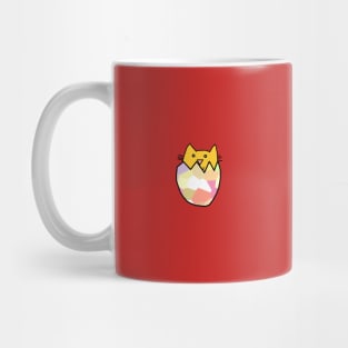 Small Kitty Cat Hatching from Easter Egg Mug